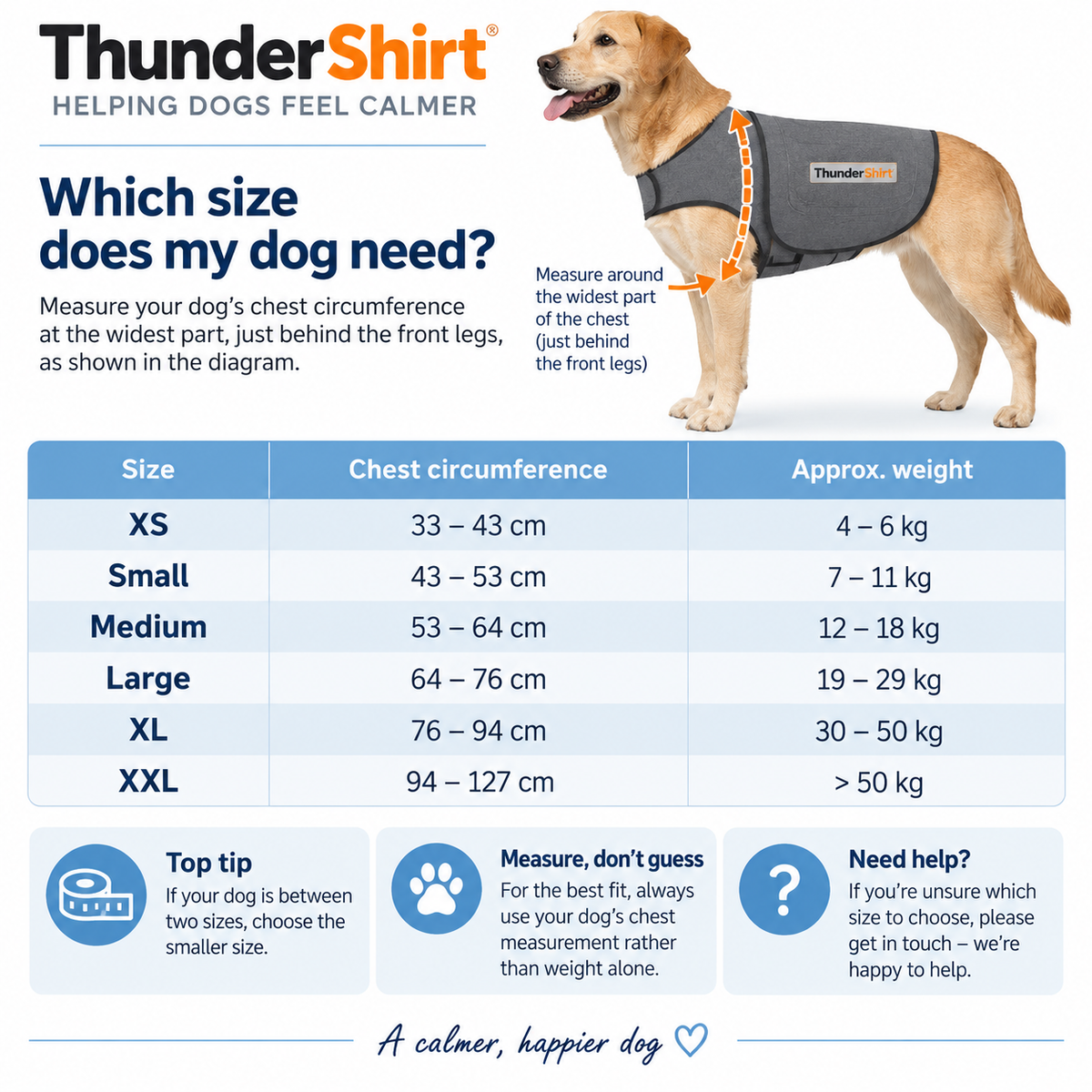 ThunderShirt for Dogs - Grey
