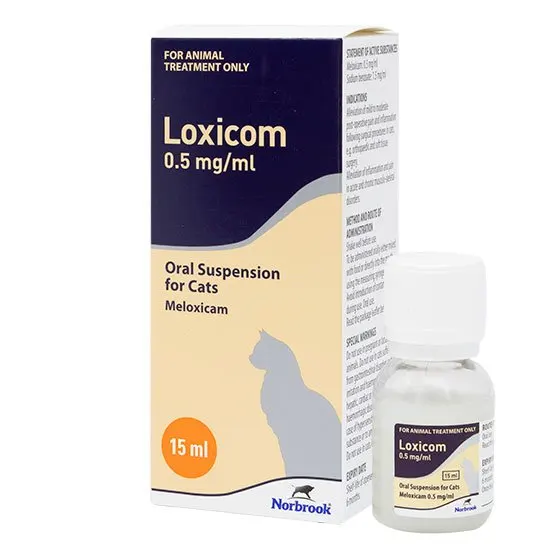 Loxicom 0.5mg/ml for the alleviation of inflammation and pain in both acute and chronic musculo-skeletal disorders in cats