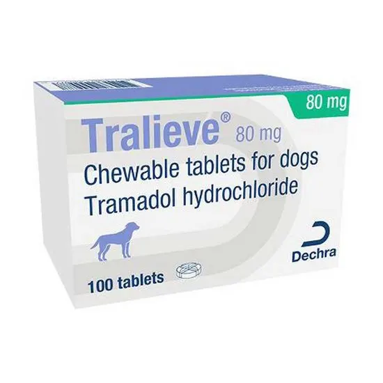 Tralieve Chewable Tablets for Dogs (Tramadol Hydrochloride) SCH 3 CD