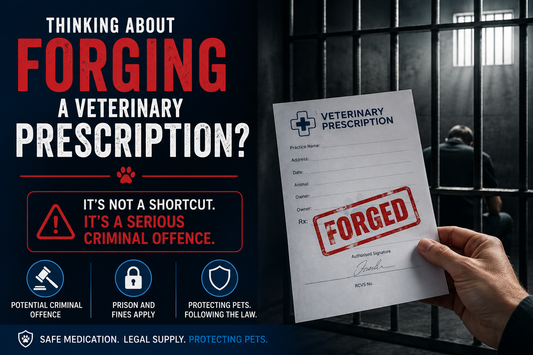 Thinking About Forging or Altering a Veterinary Prescription? Read This First