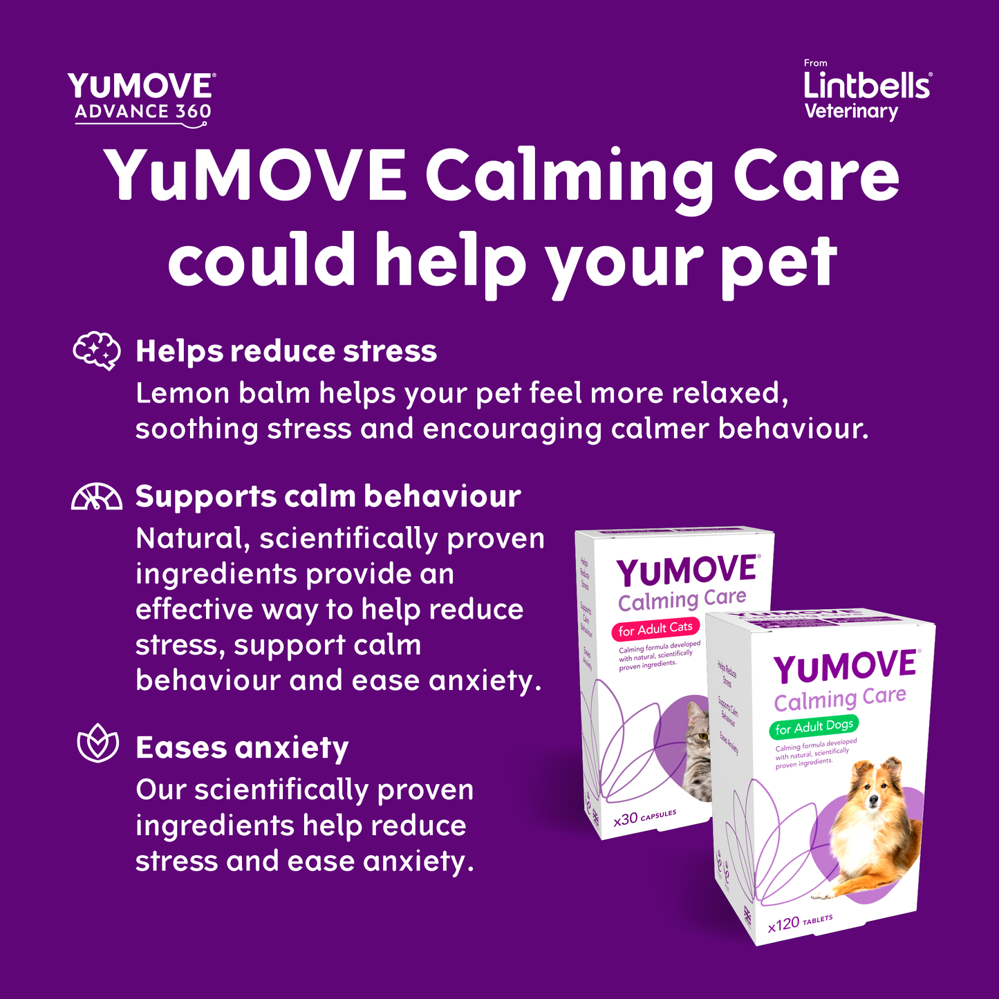 YuMOVE Calming Support for Dogs and Cats