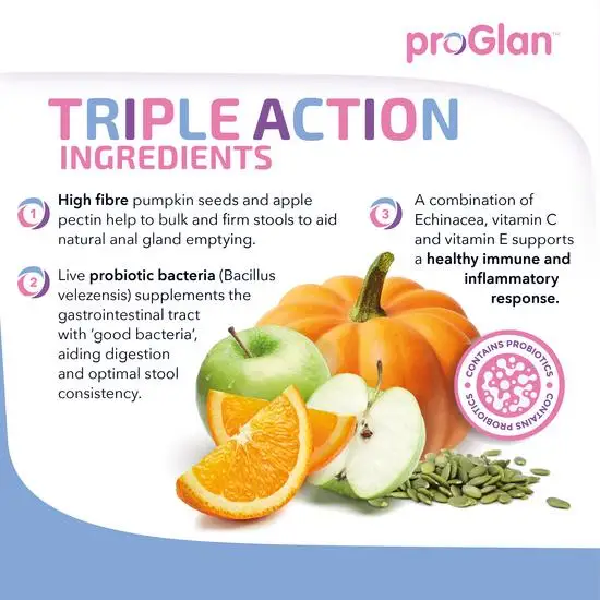 ProGlan Anal Gland Support Chews for Dogs (30 Chews)
