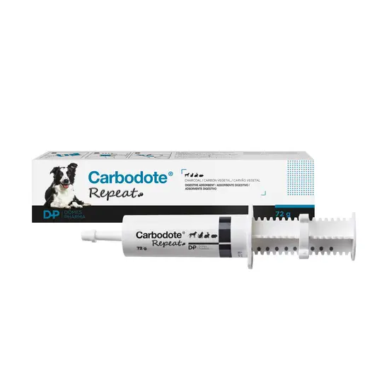 Carbodote Repeat product packaging with a syringe on a white background