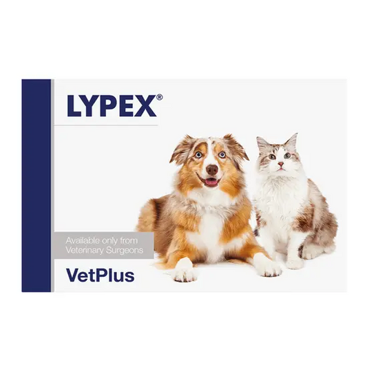 LYPEX VetPlus product packaging with a dog and cat on a white background