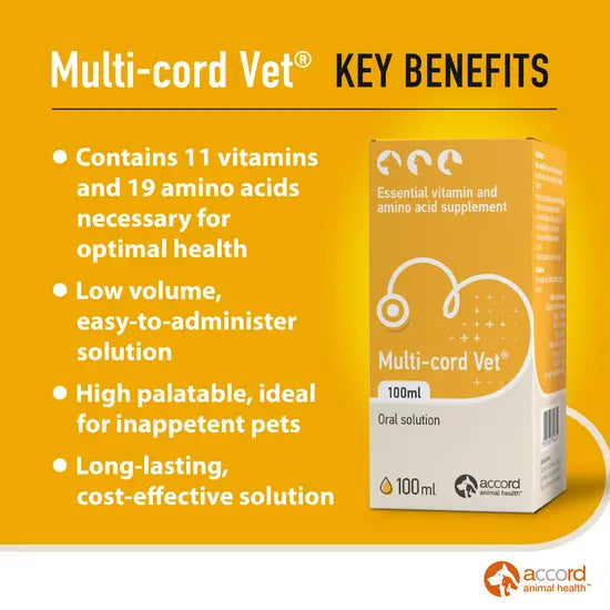 Multi-cord Vet Essential Vitamin and Amino Acid Supplement for Pets