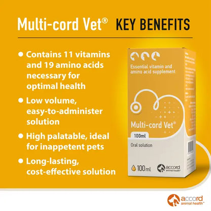 Multi-cord Vet Essential Vitamin and Amino Acid Supplement for Pets