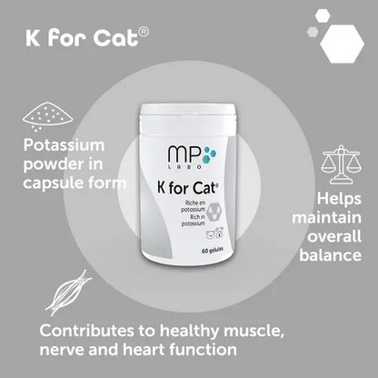 MP Labo K for Cat Potassium Capsules for Dogs and Cats (60 Capsules)