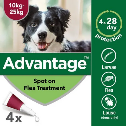 Advantage Spot-On Flea Treatment for Cats, Dogs and Rabbits (Imidacloprid)