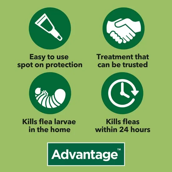 Advantage Spot-On Flea Treatment for Cats, Dogs and Rabbits (Imidacloprid)