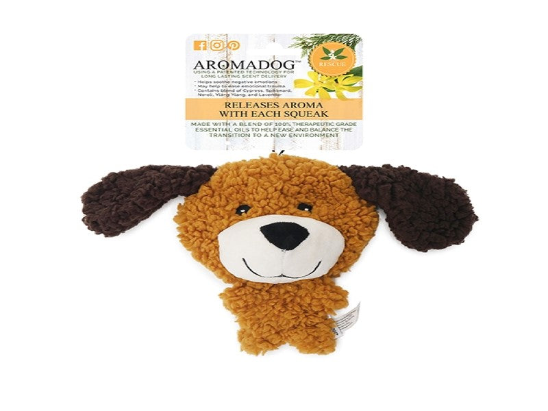 AromaDog toy with packaging on a white background