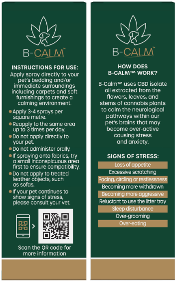 B-Calm CBD Pet Bedding Spray for Dogs & Cats