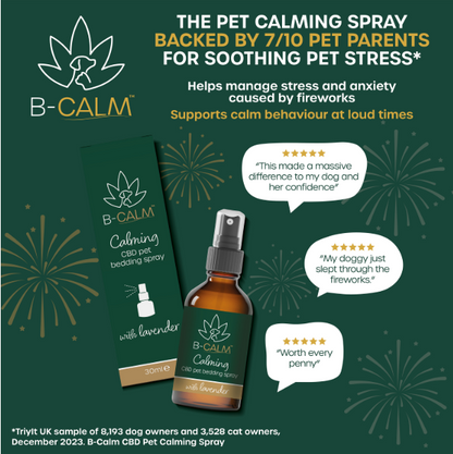 B-Calm CBD Pet Bedding Spray for Dogs & Cats