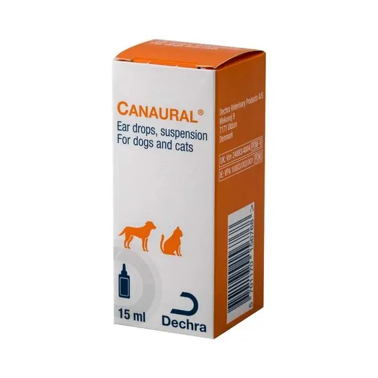Canaural Ear Drops Suspension for Dogs and Cats