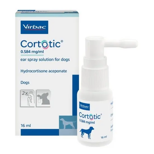 Cortotic 0.584mg/ml Ear Spray for Dogs 16ml | Hydrocortisone Aceponate