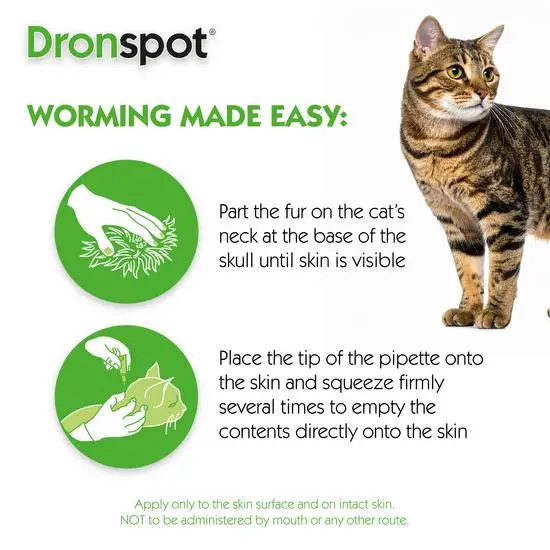 Drontal Wormer Spot-On for Cats (formerly Dronspot)