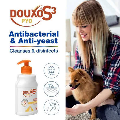 Douxo S3 Pyo Antiseptic Dog and Cat Shampoo 200ml