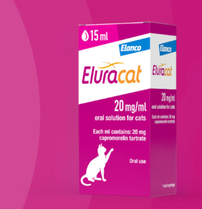 Eluracat 20mg/ml Oral Solution for Cats | Capromorelin 15ml *COMING SOON*