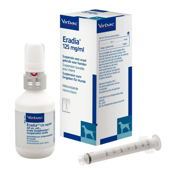Eradia (Metronidazole) Oral Suspension for Dogs 125mg/ml