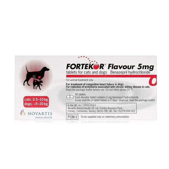 Fortekor Flavour Tablets for Dogs & Cats | Benazepril
