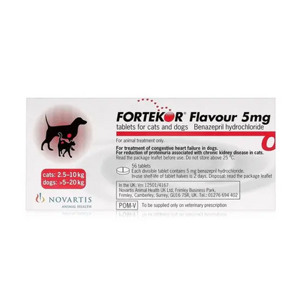 Fortekor Flavour Tablets for Dogs & Cats | Benazepril