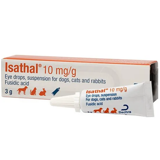 Isathal 10mg/g Eye Drops for Cats and Dogs (Fusidic Acid)