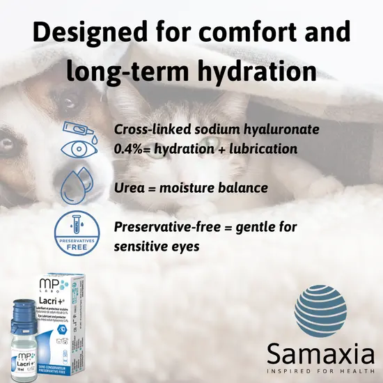 Samaxia Lacri+Lubricating and Protecting Eye Drops for Dogs and Cats Prone to Dry Eyes