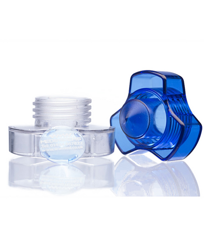 Clear plastic pill crusher device