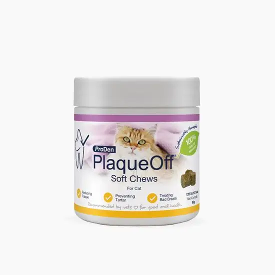 PlaqueOff Dental Soft Chews for Cats and Dogs