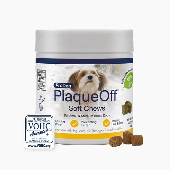 PlaqueOff Dental Soft Chews for Cats and Dogs