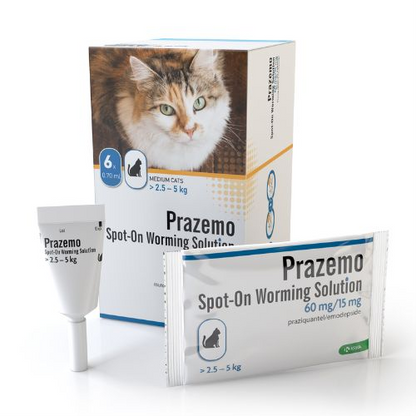 Prazemo Spot-On for Cats (Pack of 6 pipettes)