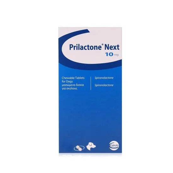 Pilactone Next 10 mg packaging for dogs on a white background