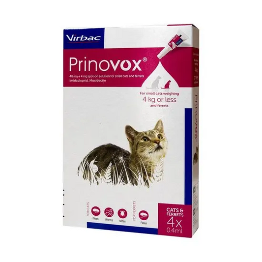 Prinovox Spot-On Solution for Dogs and Cats (4 pipettes)