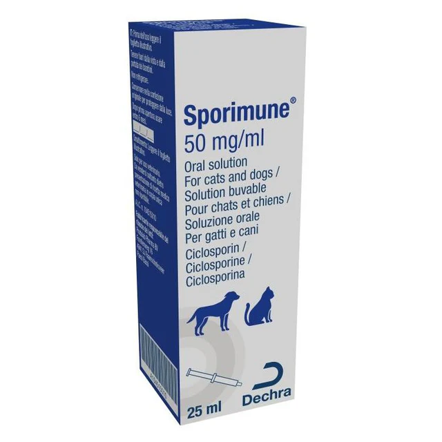 Sporimune (Ciclosporin) Oral Solution for Dogs and Cats 50 mg/ml