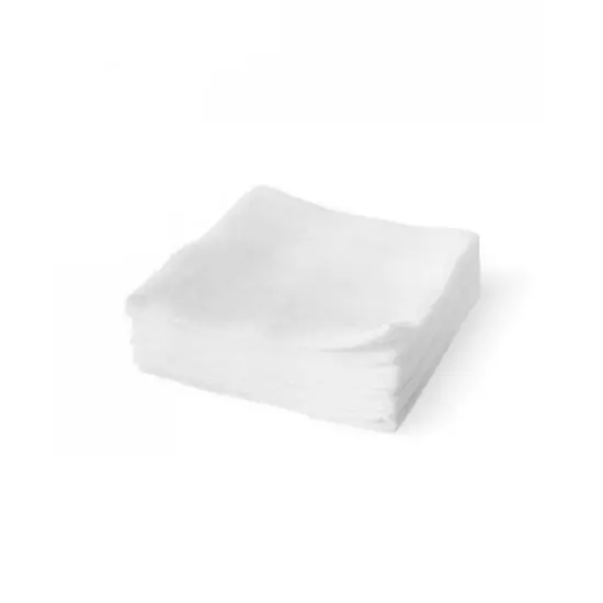8 ply gauze swabs on white background