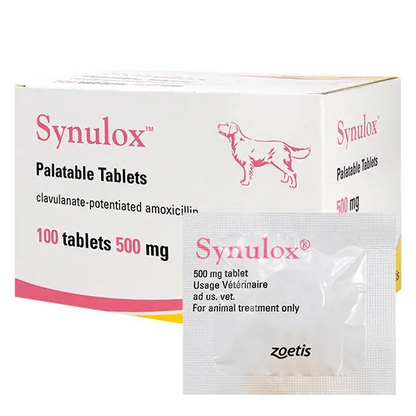 Synulox Tablets & Palatable Drops for Dogs and Cats