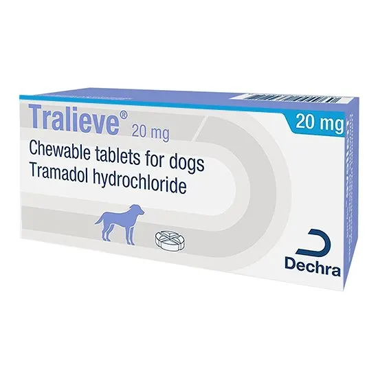 Tralieve Chewable Tablets for Dogs (Tramadol Hydrochloride) SCH 3 CD