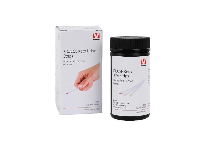 KRUUUSE Keto Urine Strips packaging and container on a white background